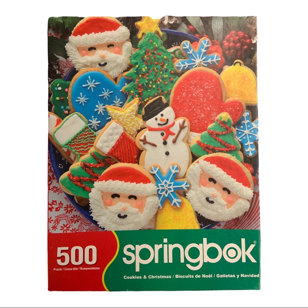 Vintage Springbok 500 Piece Christmas Cookie Jigsaw Puzzle